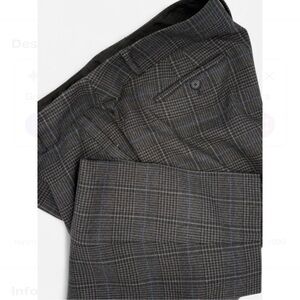 Loft Navy/Beige Glen Plaid Career Pants Women's 12 Office Preppy Classic